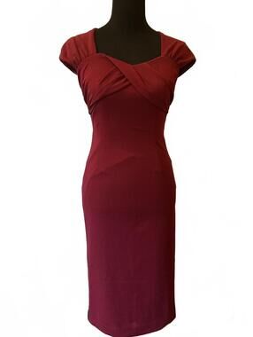 Alexia Admor Burgundy Bodycon Dress XS